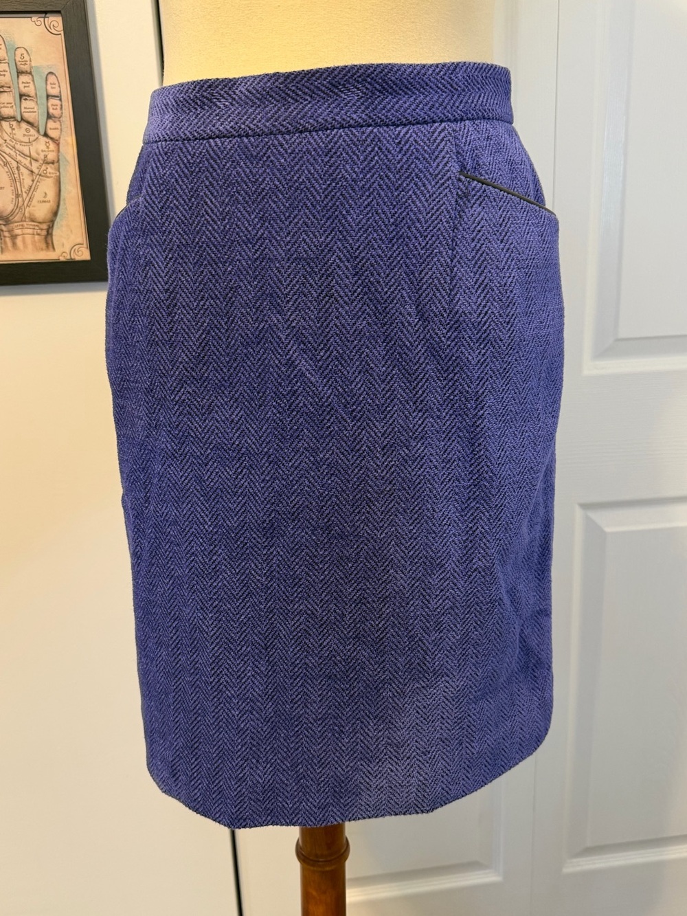 Purple Carlisle Pencil Skirt